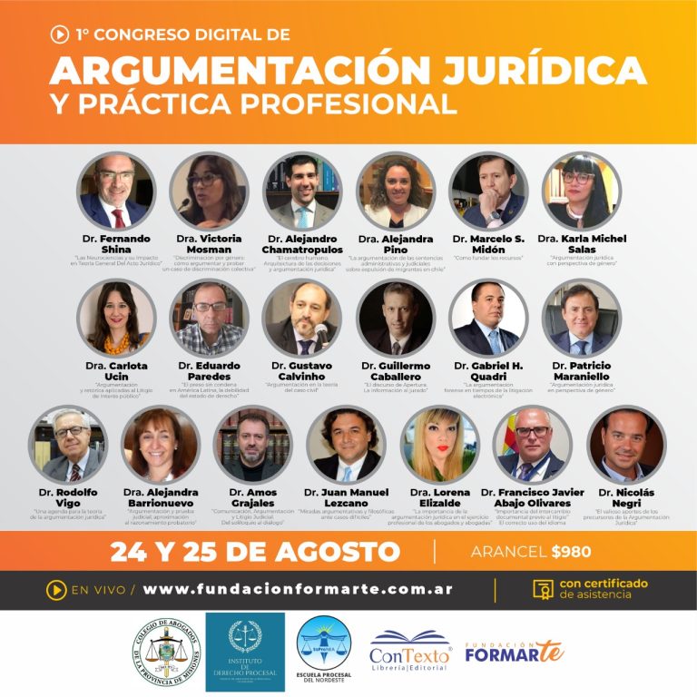 1° CONGRESO DIGITAL DE ARGUMENTACIÓN JURÍDICA Y PRÁCTICA PROFESIONAL
