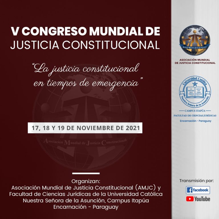 V CONGRESO MUNDIAL DE JUSTICIA CONSTITUCIONAL
