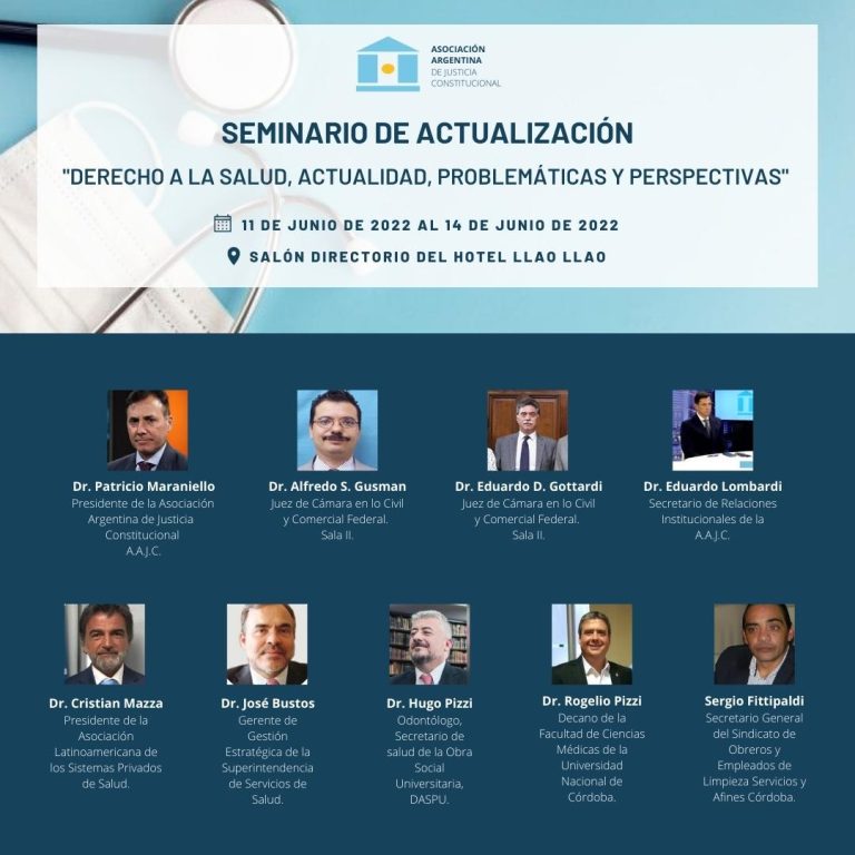Seminario de Actualización: Derecho a la Salud, Actualidad, Problemáticas y Perspectivas