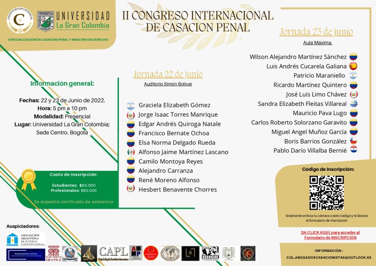 II CONGRESO INTERANCIONAL DE CASACIÓN PENAL