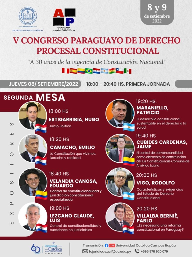 V Congreso Paraguayo de Derecho Procesal Constitucional