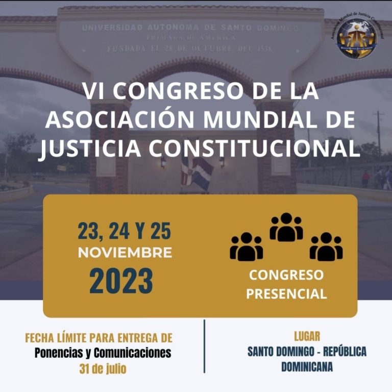 VI Congreso de la Asociación Mundial de Justicia Constitucional en Santo Domingo, República Dominicana